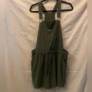 No Boundaries Olive Green Romper